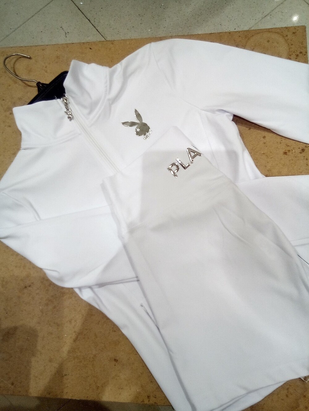 Playboy White Jacket & Shorts Bundle